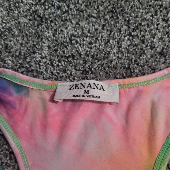 Zenana Tie Dye Bodysuit Size Small - Picture 7 of 9